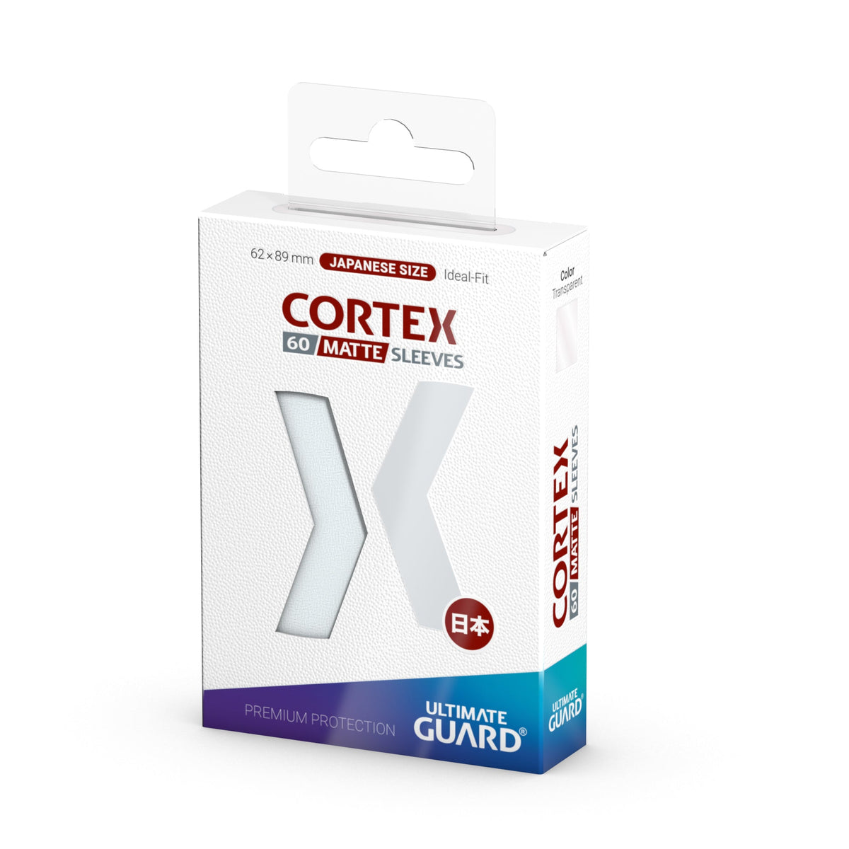 Ultimate Guard Cortex Matte Sleeves - Transparent - Japanese-Size (60 Sleeves)