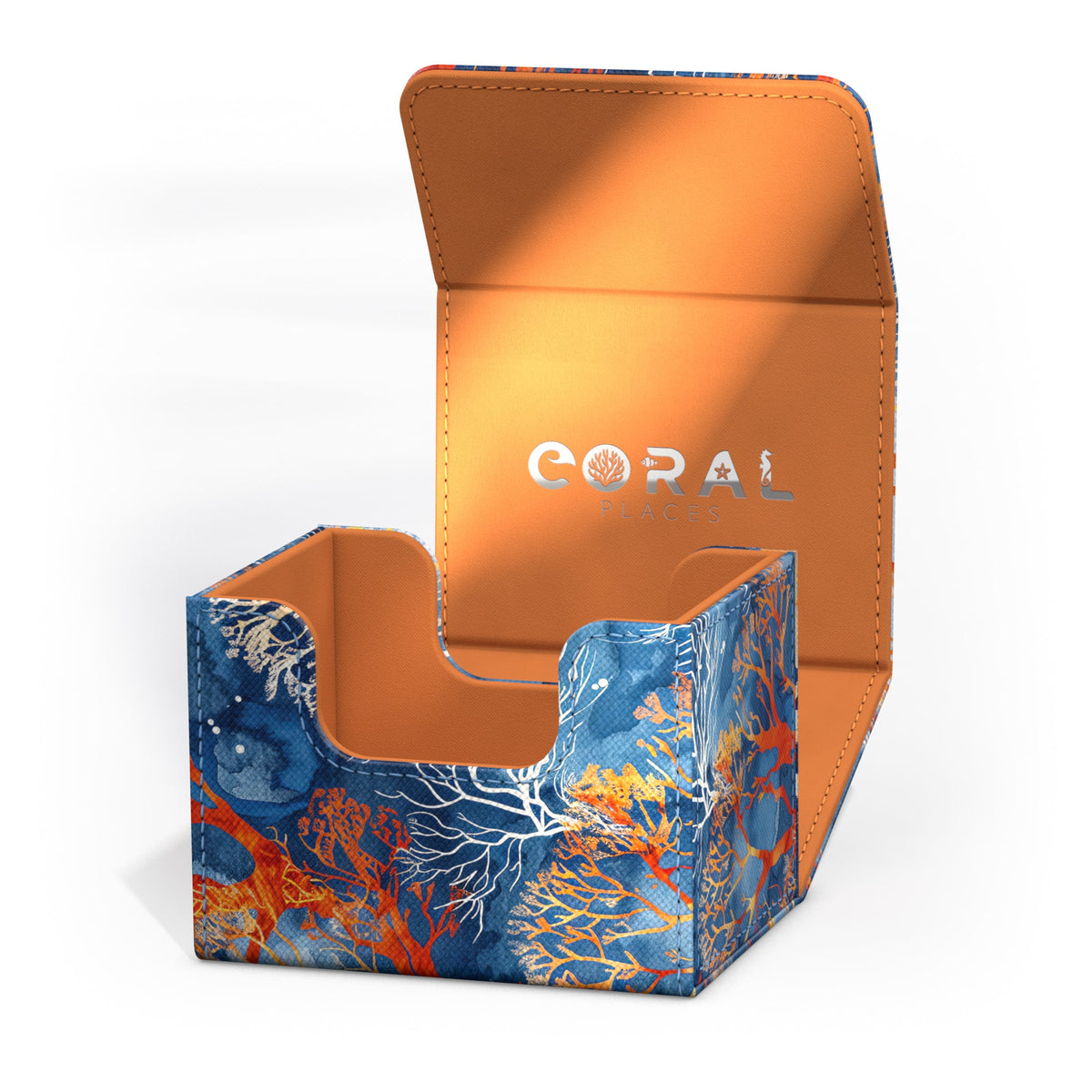 Ultimate Guard XenoSkin Sidewinder 100+ Deck Box - Fiery Reef (2025 Exclusive: Coral Places)