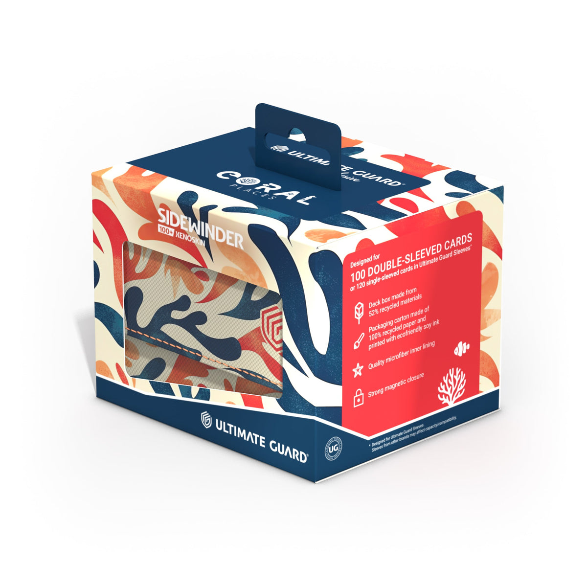 Ultimate Guard XenoSkin Sidewinder 100+ Deck Box - Mellow Sea (2025 Exclusive: Coral Places)