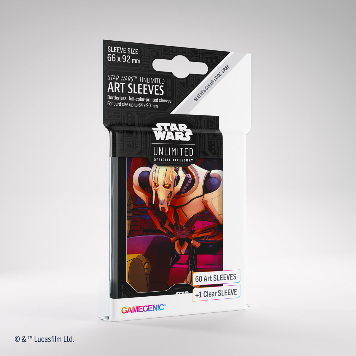 Gamegenic Star Wars: Unlimited Art Card Sleeves - General Grievous