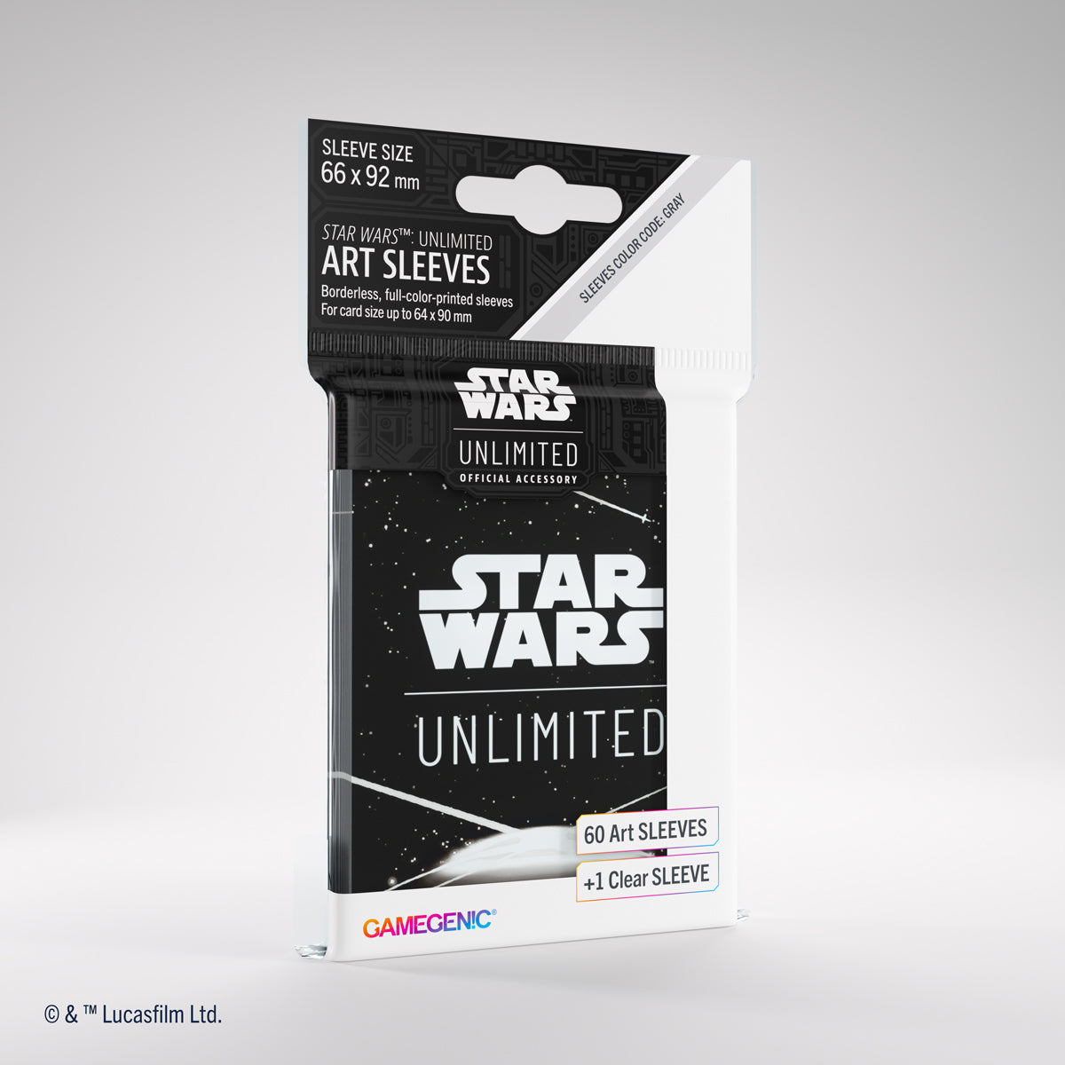 Gamegenic Star Wars: Unlimited Art Card Sleeves - Card Back White