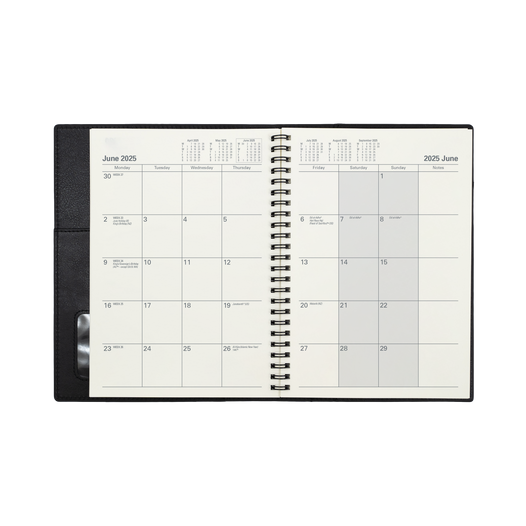 Collins 2025 Calendar Year Diary - Vanessa 585 A5 MTV Rose Gold