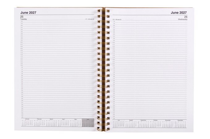Cumberland 2027 Calendar Year Diary - Ecowise Enviro 41SECB26 A4 DTP Kraft