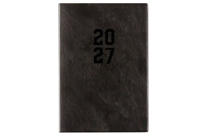Cumberland 2027 Calendar Year Diary - Luxe Planner 548PBK Executive Book A5 MTV Black