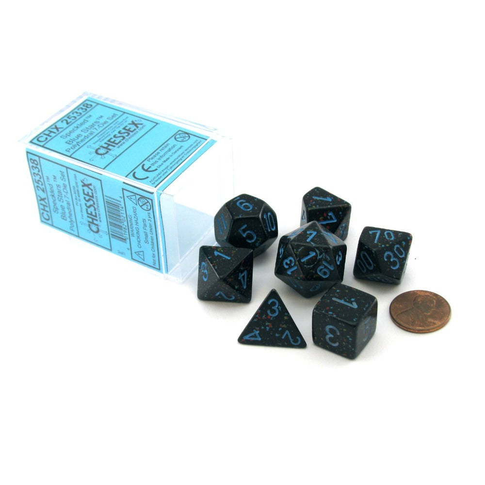 CHX 25338 Speckled Blue Stars (Polyhedral 7-Die Set)