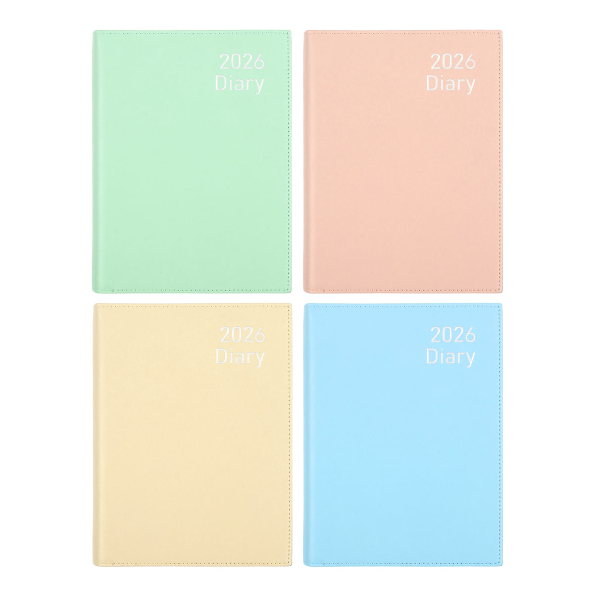 Dats 2026 Calendar Year Diary - Concealed Spiral 72095 A4 DTP Assorted