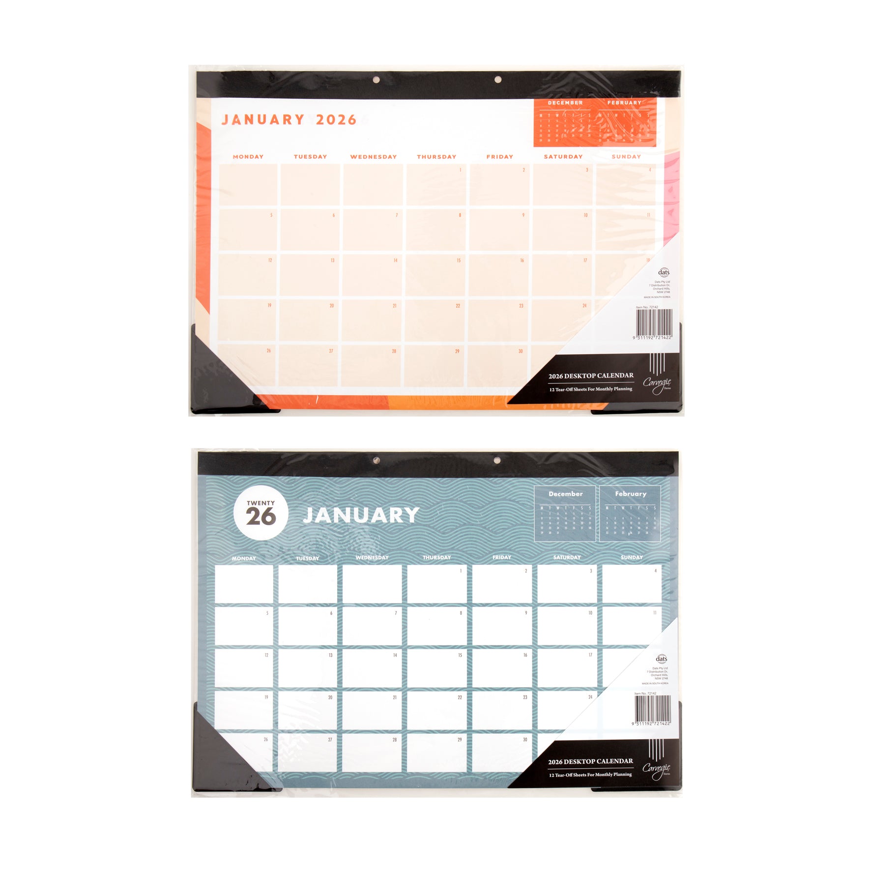 Dats Paper Dats 2026 Calendar Year Planner - Paper 12-Month 72142 A3 - Castlemaine ...