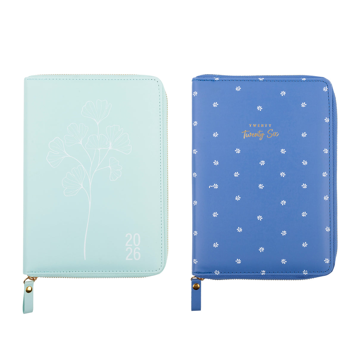 Dats 2026 Calendar Year Diary - PU Zip Wallet Spiral A5 72174 WTV 2 Assorted