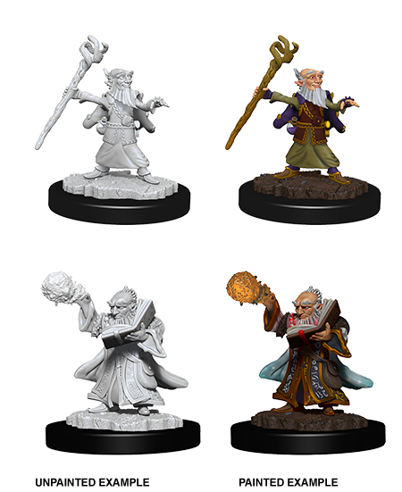 D&amp;D - Male Gnome Wizard (Nolzurs Marvelous Unpainted Miniatures)