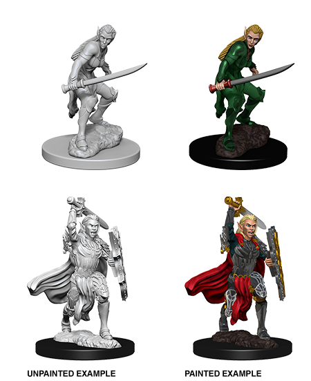 D&amp;D - Female Elf Fighter (Nolzurs Marvelous Unpainted Miniatures)