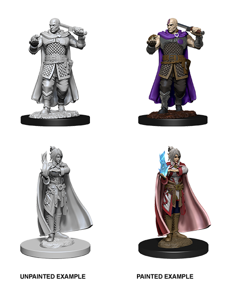 D&amp;D - Human Ranger &amp; Moon Elf Sorcerer (Nolzurs Marvelous Unpainted Miniatures)