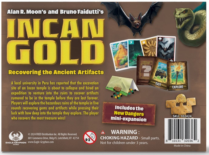 Incan Gold (2024 Edition - Incl. New Dangers Expansion)