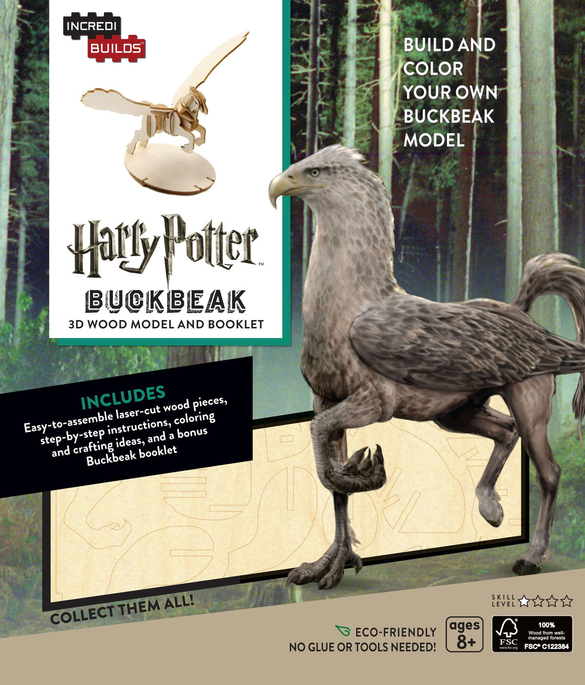 Incredibuilds Harry Potter Buckbeak 3D Wood Model