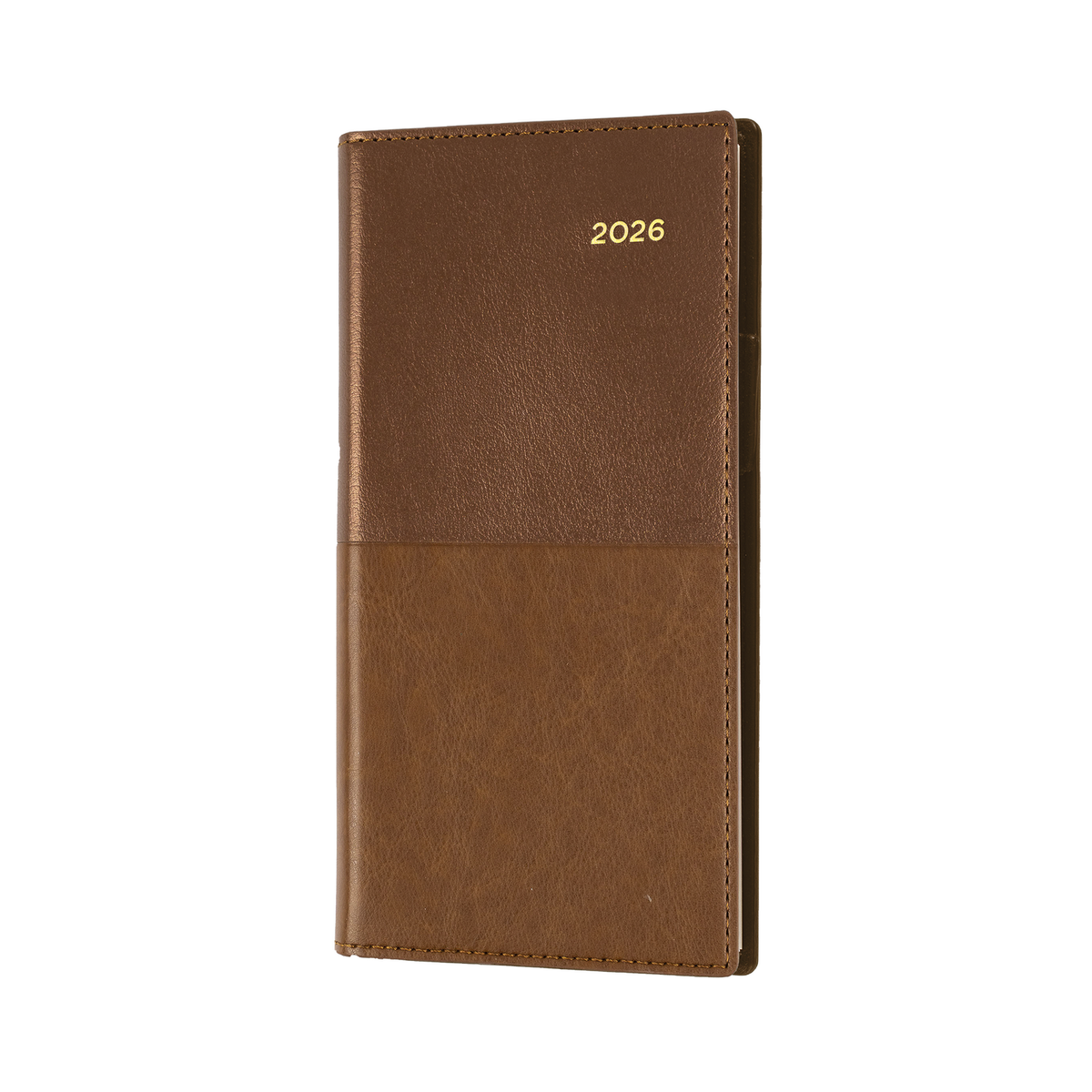 Collins 2026 Calendar Year Diary - Vanessa 375 Spiral B6/7 Slim WTV Tan
