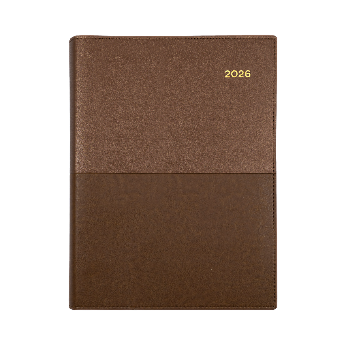 Collins 2026 Calendar Year Diary - Vanessa 385 Spiral A5 WTV Tan