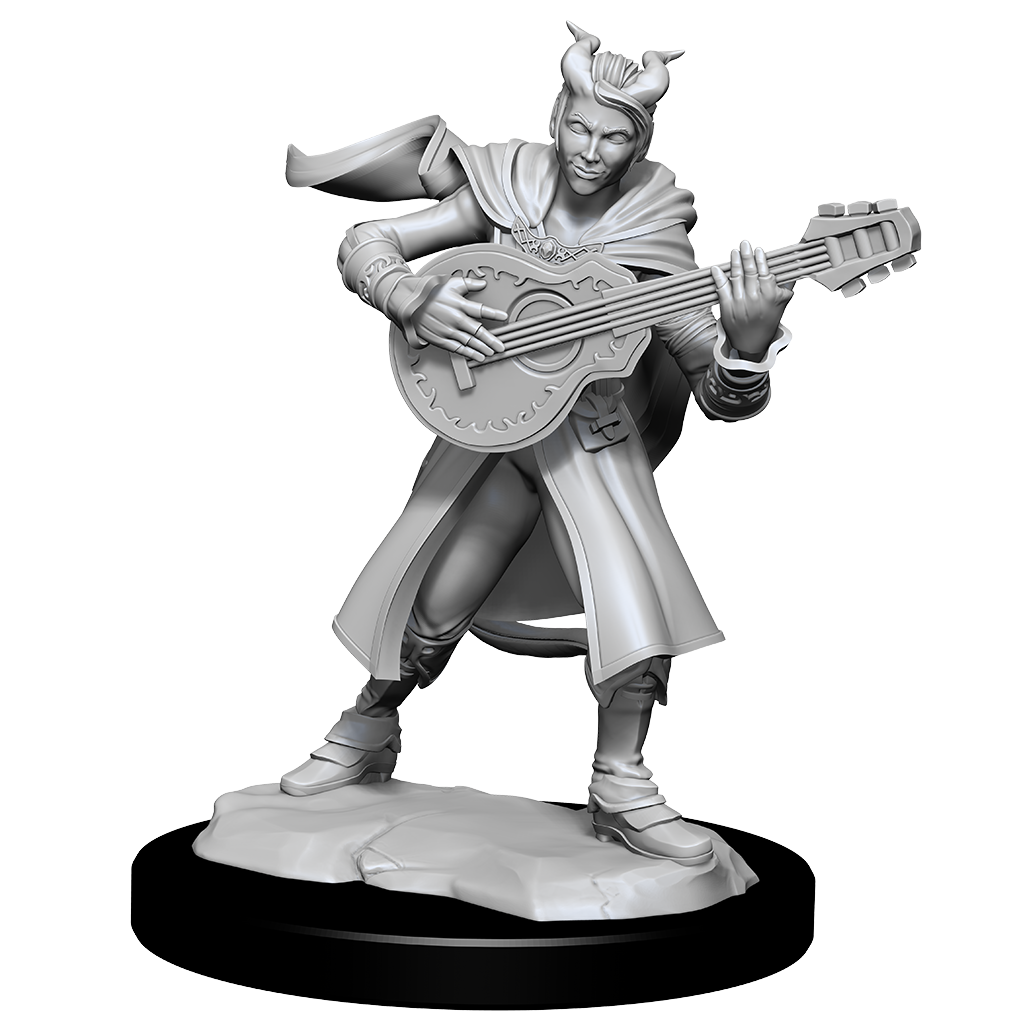 D&amp;D - Tiefling Bard Female (Nolzurs Marvelous Unpainted Miniatures)