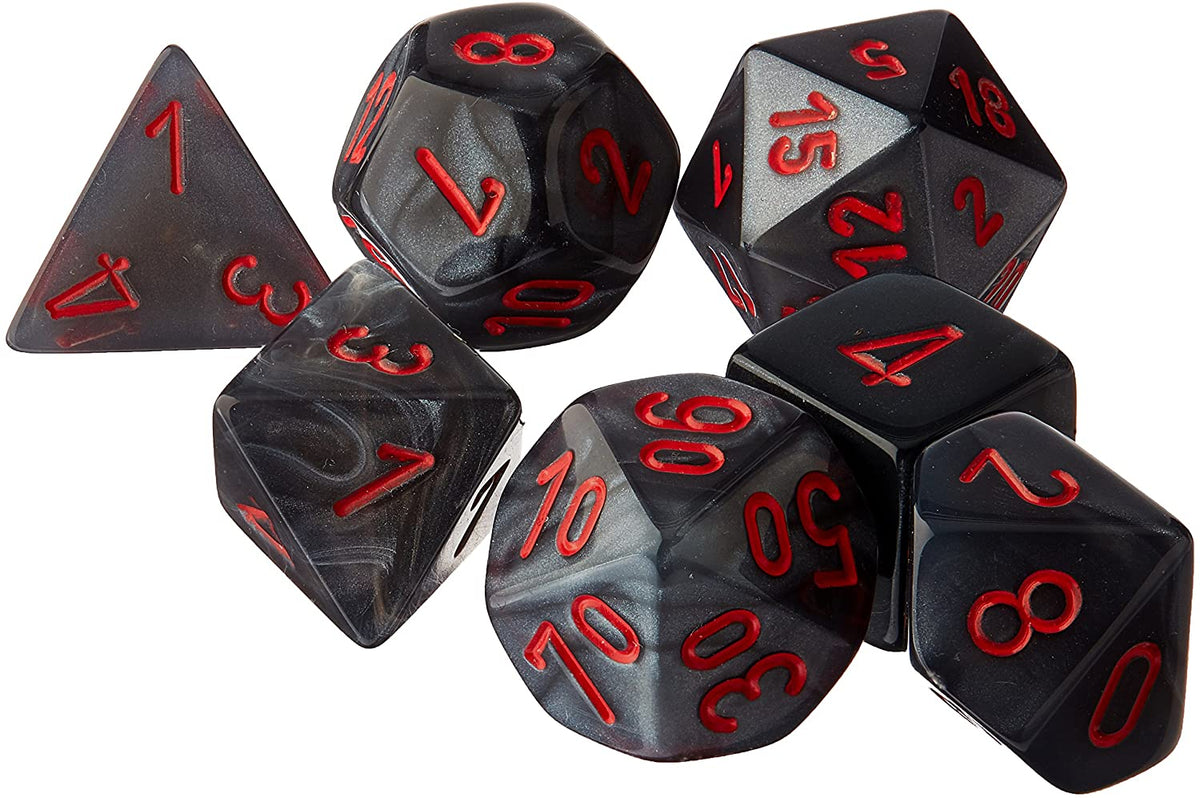 CHX 27478 Velvet Black/red (Polyhedral 7-Die Set)