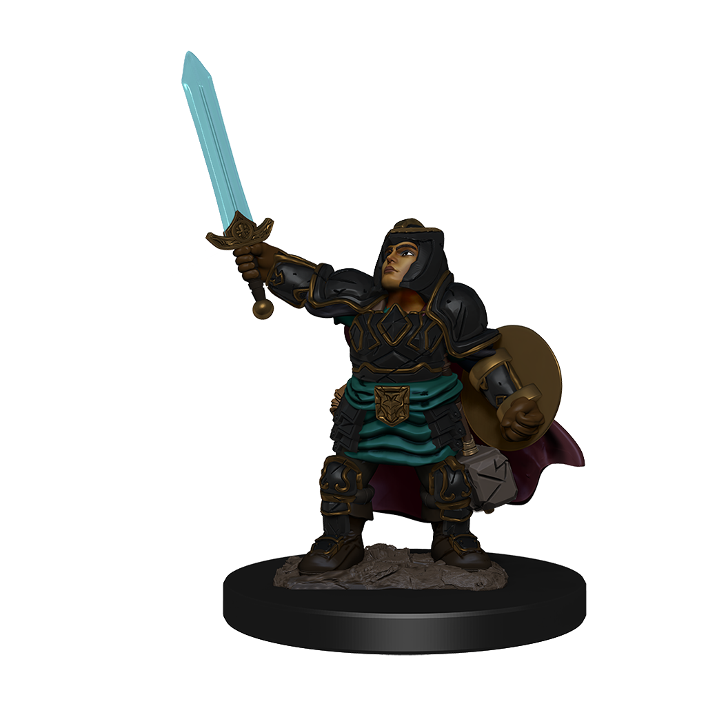 D&amp;D - Dwarf Paladin Female (Premium Painted Figures)