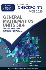 DIGITAL ONLY - Cambridge Checkpoints VCE General Mathematics Units 3&amp;4 2025