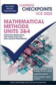 DIGITAL ONLY - Cambridge Checkpoints VCE Mathematical Methods Units 3&amp;4 2025