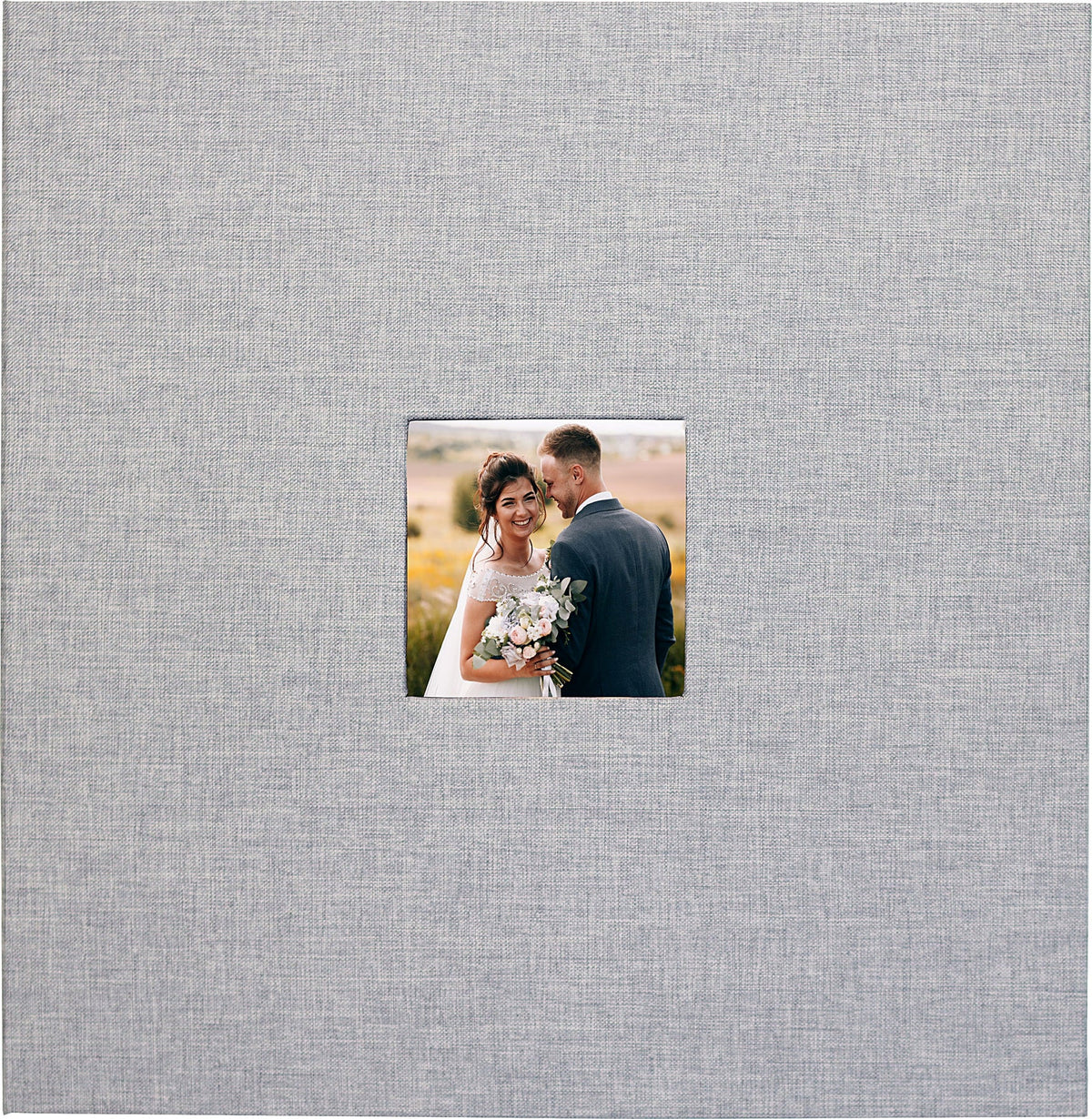 Grey Linen Photo Album (40 Self-Adhesive Pages) (Peter Pauper Press)