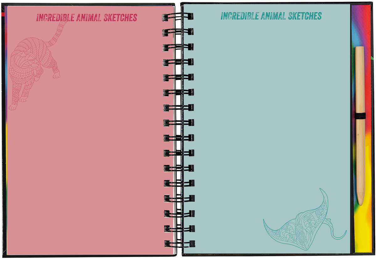 Scratch &amp; Sketch - Extreme! Animals (Peter Pauper Press)