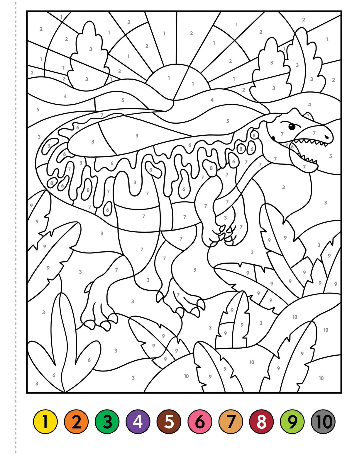 My First Colour-By-Numbers: Dinosaurs (Peter Pauper Press)