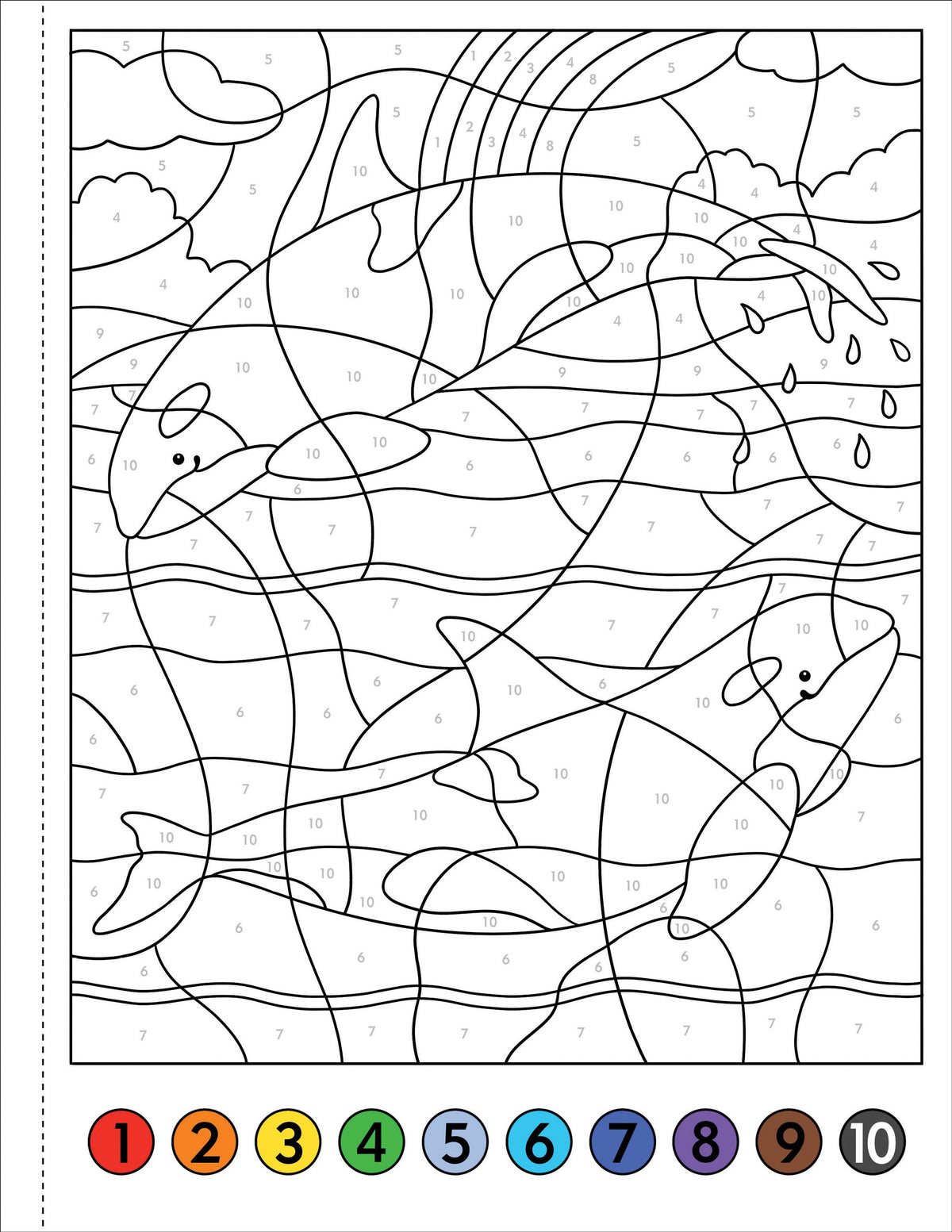 My First Colour-By-Number! Under The Sea [Peter Pauper Press]