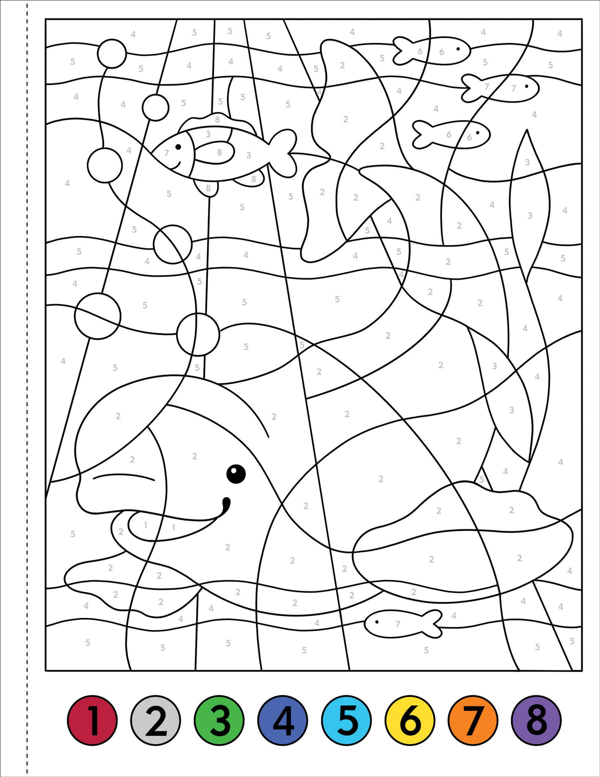 My First Colour-By-Number! Under The Sea [Peter Pauper Press]
