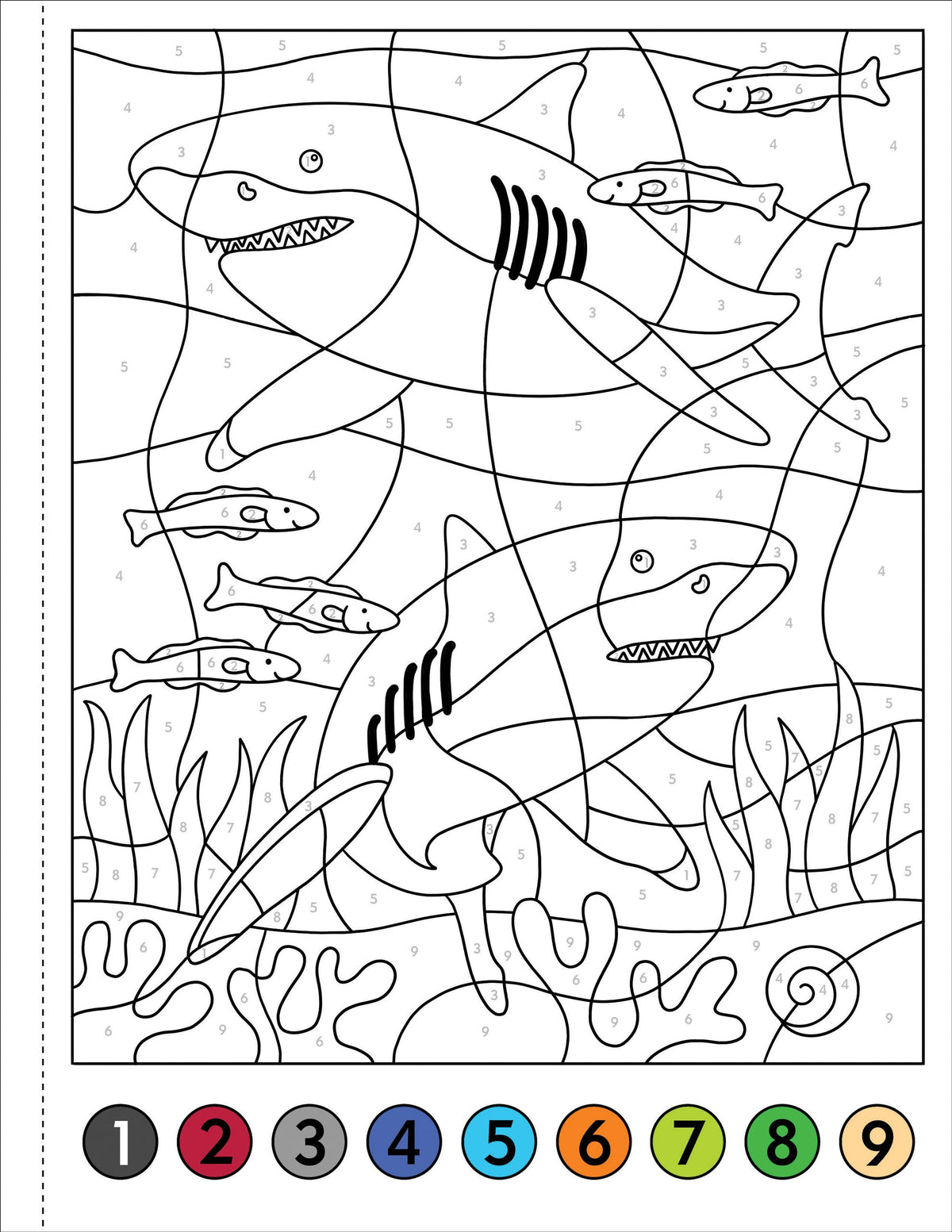 My First Colour-By-Number! Under The Sea [Peter Pauper Press]