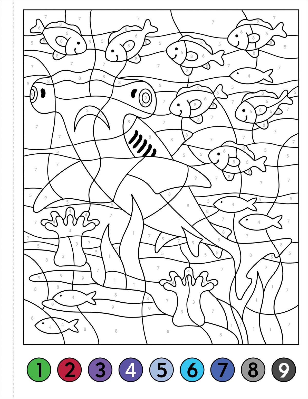 My First Colour-By-Number! Under The Sea [Peter Pauper Press]