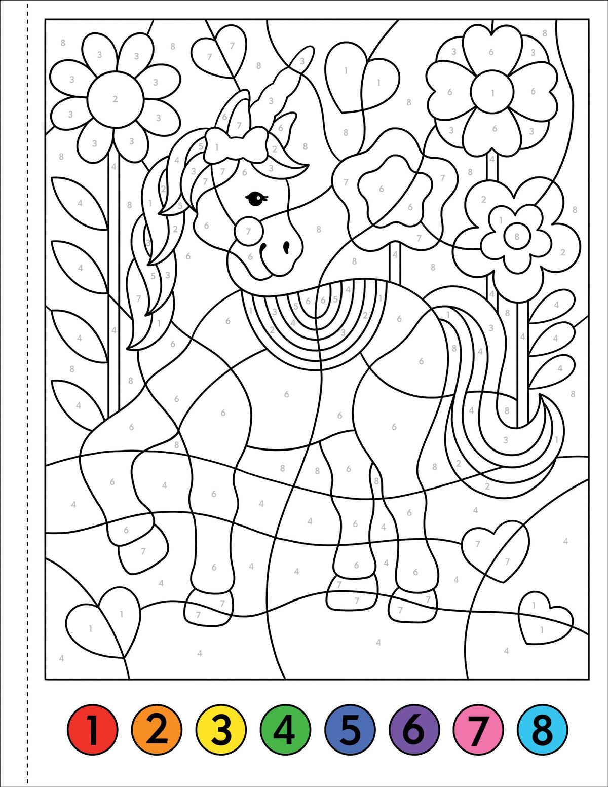 My First Colour-By-Number! Unicorns &amp; Friends [Peter Pauper Press]