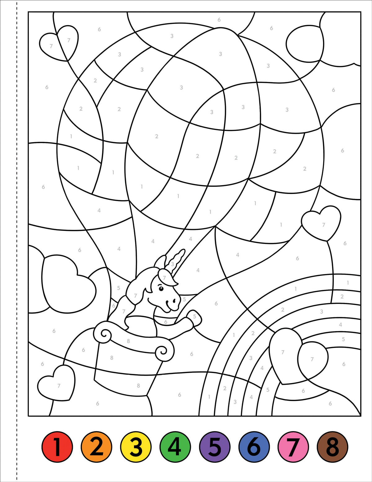 My First Colour-By-Number! Unicorns &amp; Friends [Peter Pauper Press]