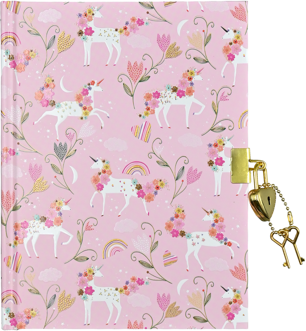 Unicorn Blooms Locking Journal [Peter Pauper Press]