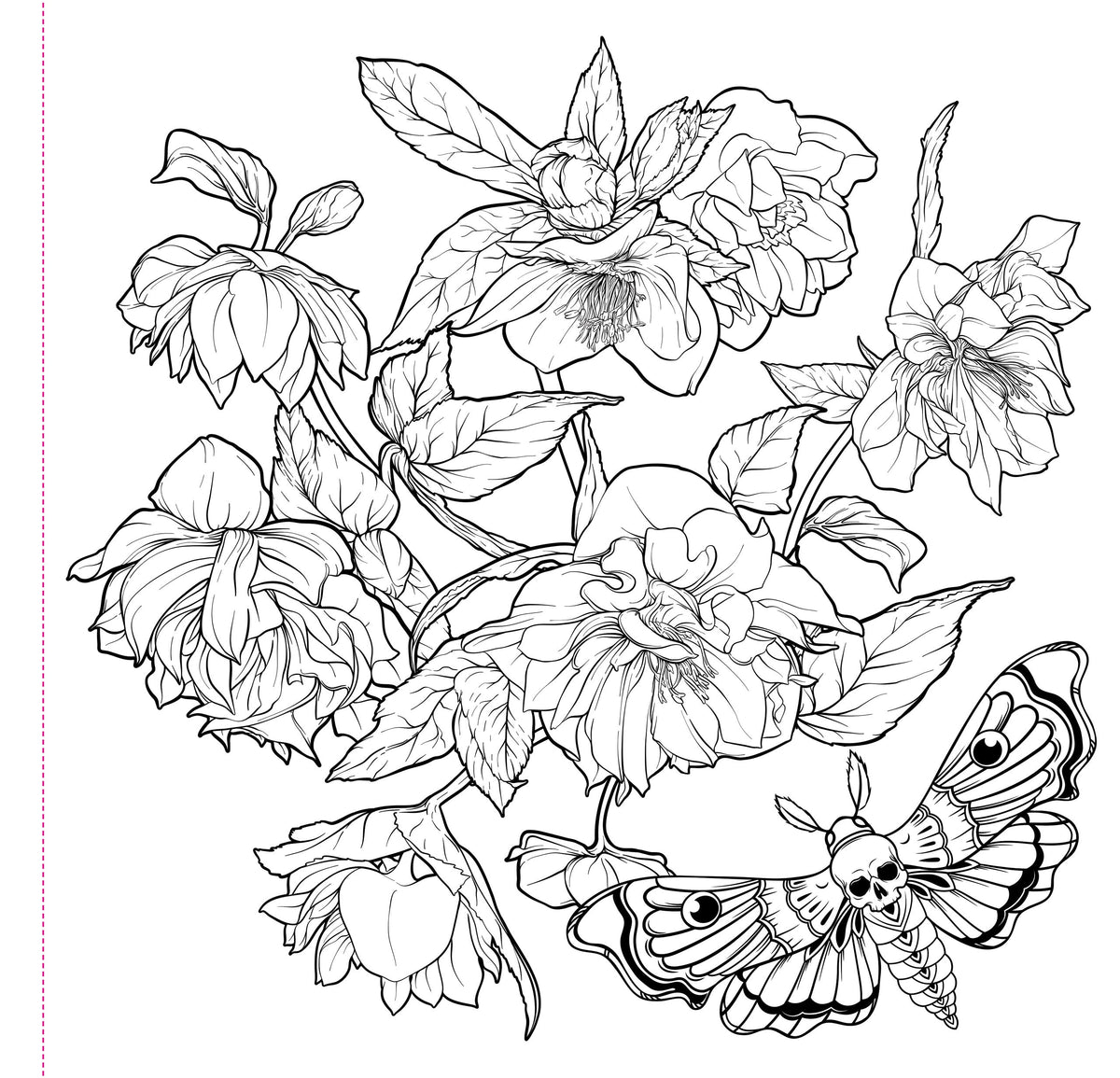 Goth Garden Adult Colouring Book [Peter Pauper Press]