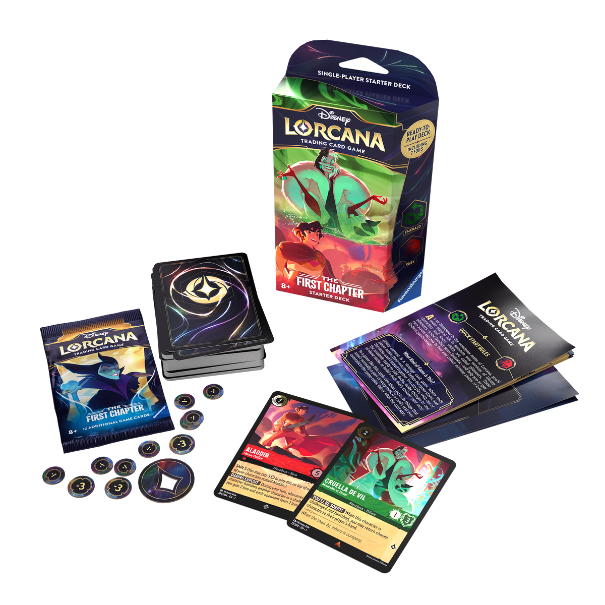 Disney Lorcana TCG: The First Chapter - Starter Deck (Emerald &amp; Ruby)