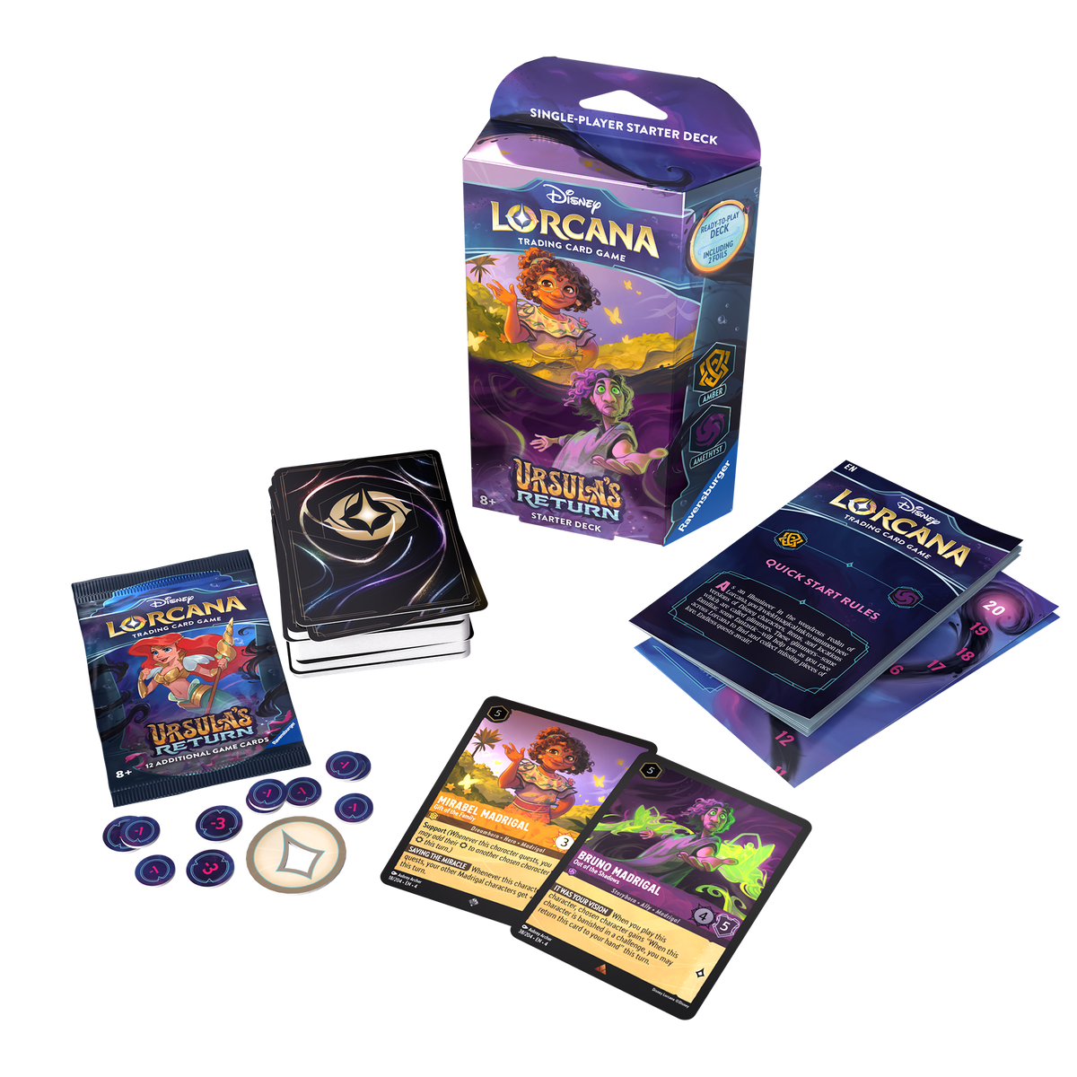 Disney Lorcana TCG: Ursula&#39;s Return - Starter Deck (Amber &amp; Amethyst)