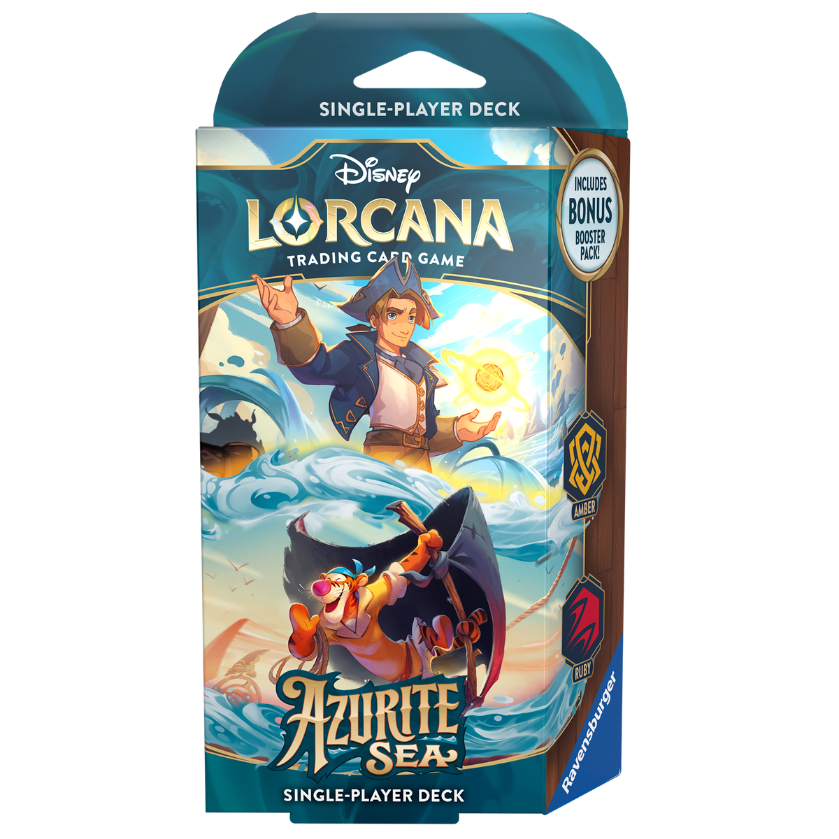 Disney Lorcana TCG: Azurite Sea - Starter Deck (Amber &amp; Ruby)