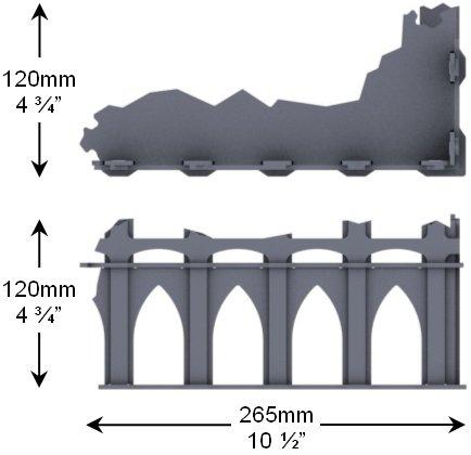 Miniature Scenery - Pantheon L-Section