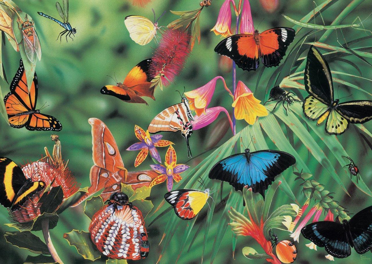 Blue Opal Garry Fleming Butterflies & Beetles 1000pc Puzzle
