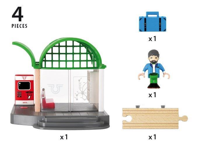 Brio - Train Station 4 Pieces