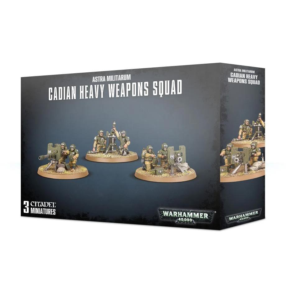 Astra Militarum - Cadian Heavy Weapons Squad (Warhammer 40000) [DAMAGED BOX]