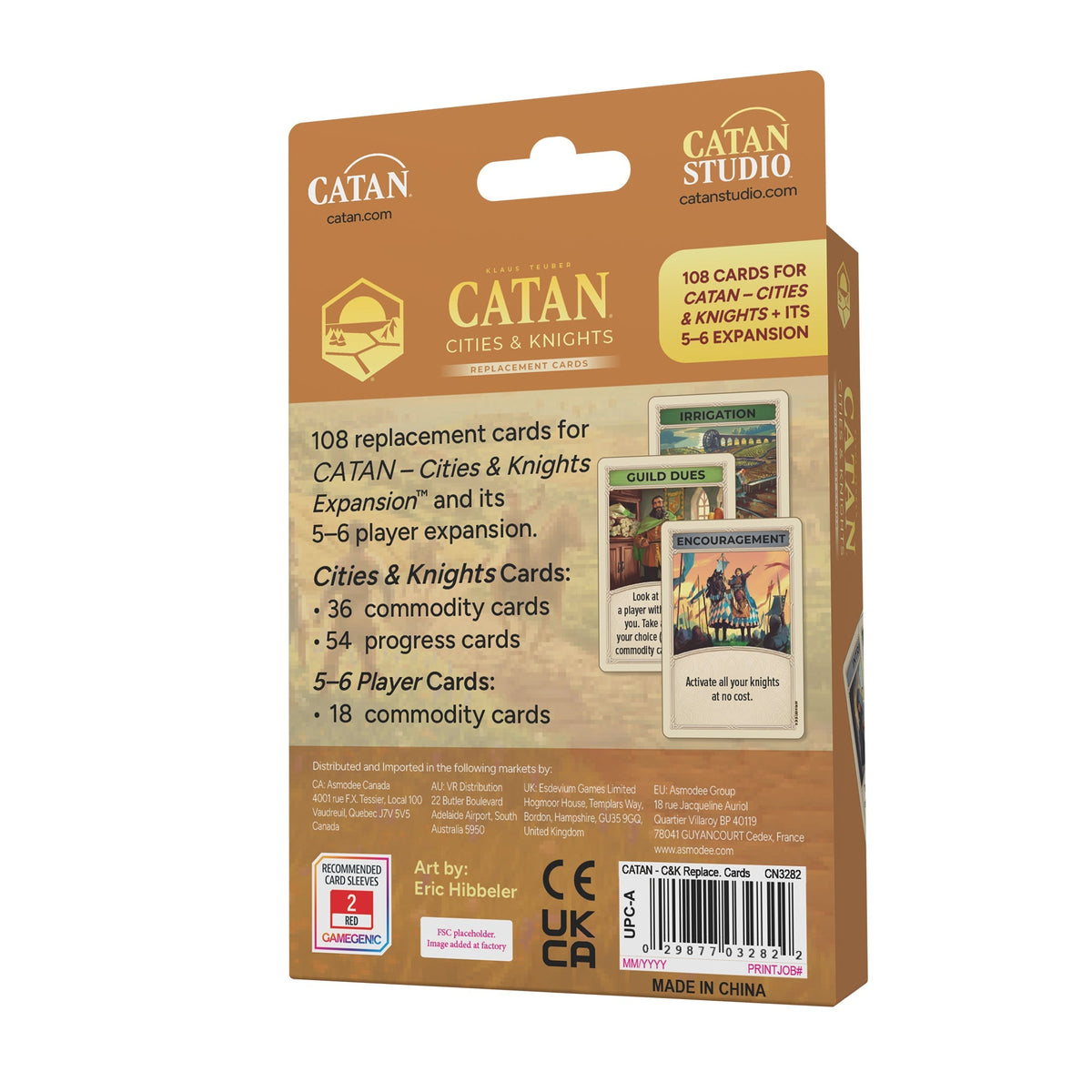 CATAN Cities &amp; Knights: Replacement Cards (6th Edition)