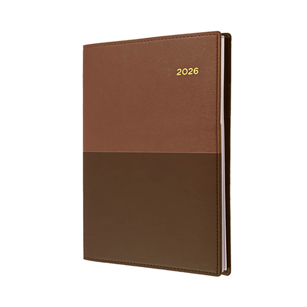 Collins 2026 Calendar Year Diary - Vanessa 365 Spiral A6 WTV Tan