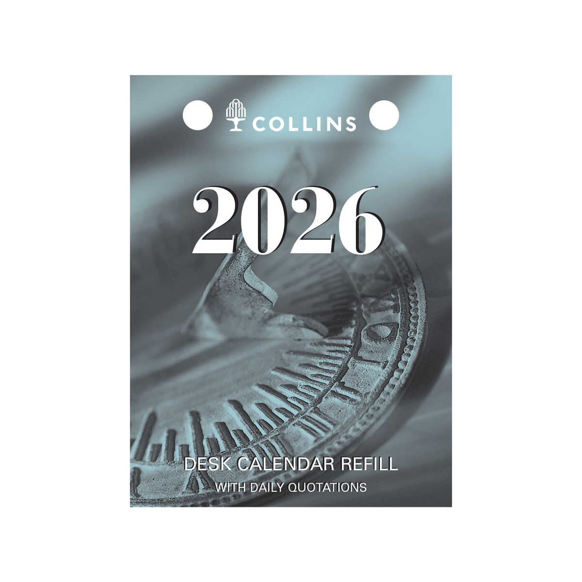Collins 2026 Desk Calendar - Refill Top Punch CRS26 DTV