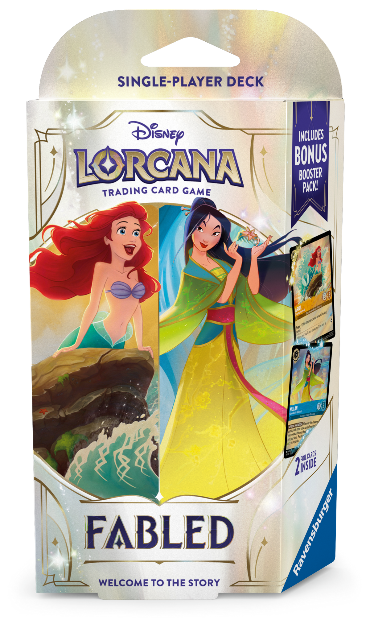 Disney Lorcana TCG: Fabled - Single-Player Deck (Ariel & Mulan)