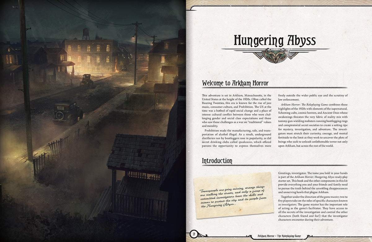 Arkham Horror RPG: Starter Set - Hungering Abyss