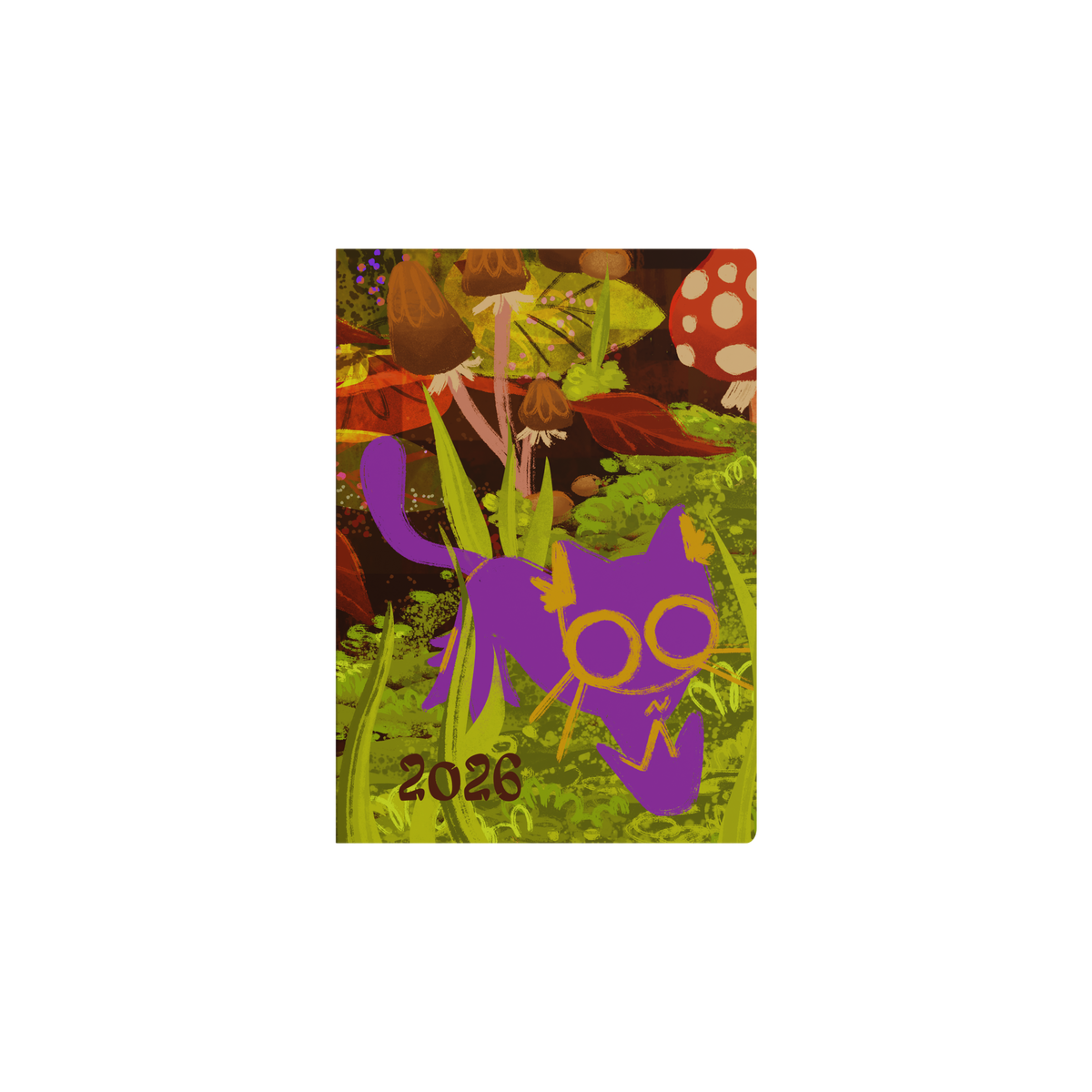 Collins 2026 Calendar Year Diary - Lifestyle GSA Cat A5 Recycled WTV Hard Cover - Mushroom