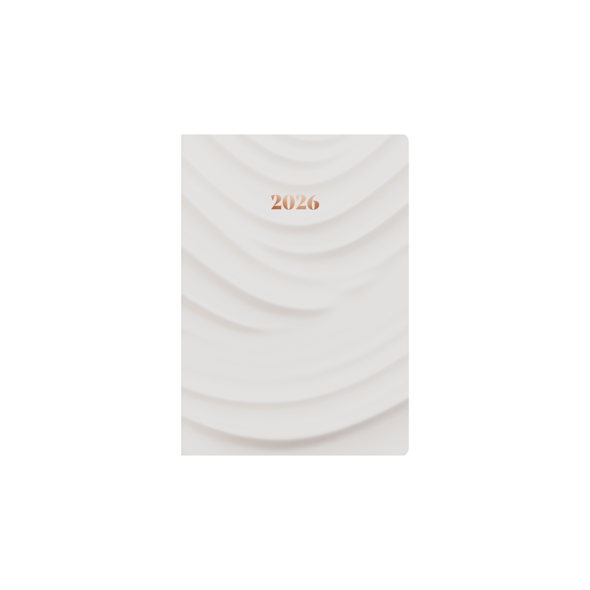 Collins 2026 Calendar Year Diary - Lifestyle Dimensional Surfaces A5 Recycled WTV Hard Cover - Striped