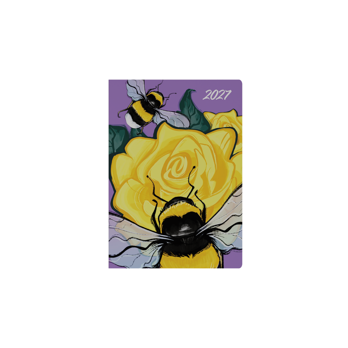 Collins 2027 Calendar Year Diary - The Roses A5 Week to View Bee